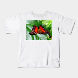 Red Butterfly Kids T-Shirt